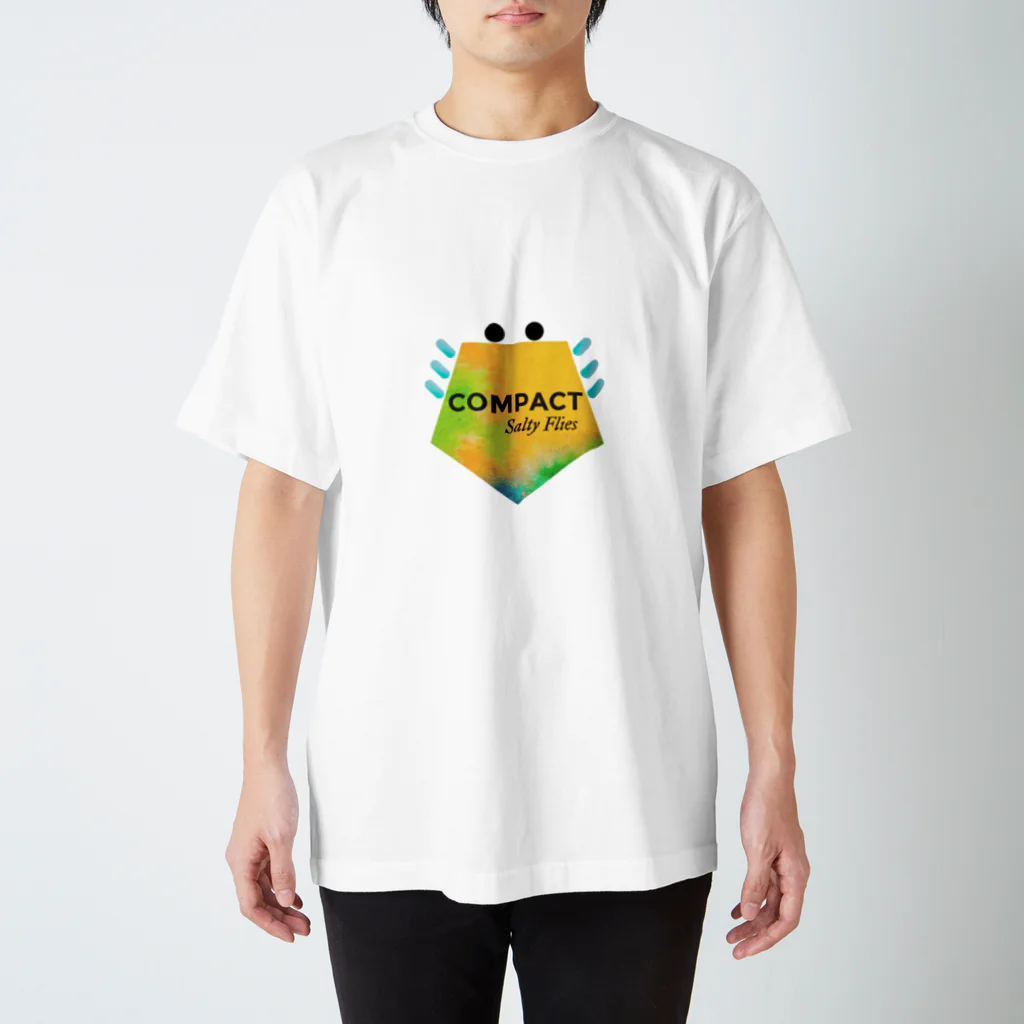 COMPACT salty fliesのコンパクト蟹イエロー スタンダードTシャツ