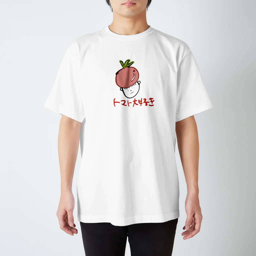 ぱんぱかぱーんのトマト大好き Regular Fit T-Shirt