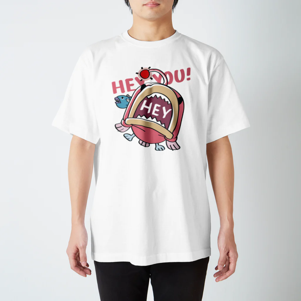 イラスト MONYAAT のHEY YOU!*釣れたかもA* スタンダードTシャツ