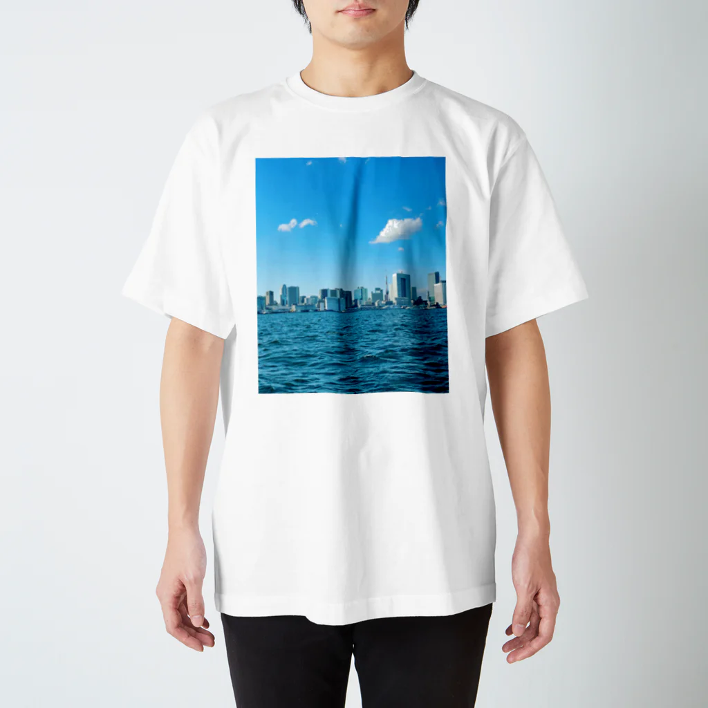 daikichiesのお台場Sea Bus Ocean views スタンダードTシャツ