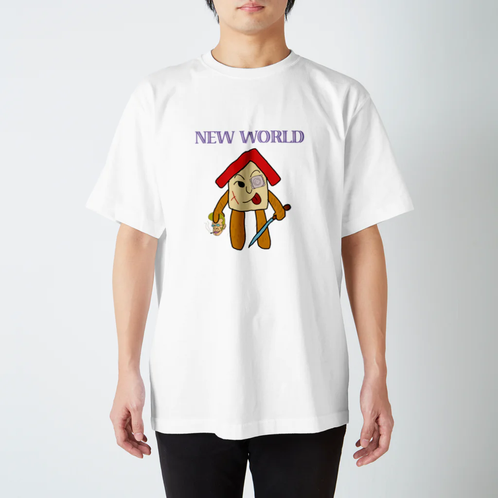 MORESODAのHOMEゆるキャラ　NEWWORLDORDER スタンダードTシャツ