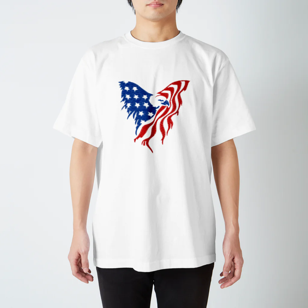 Fred HorstmanのAmerican Bald Eagle スタンダードTシャツ