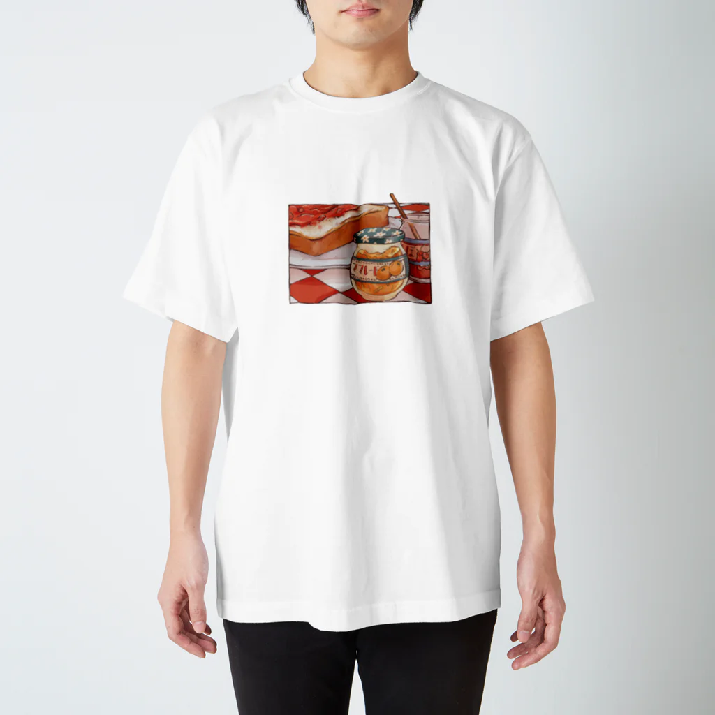 日菜乃🐶のジャムパンの朝食 スタンダードTシャツ