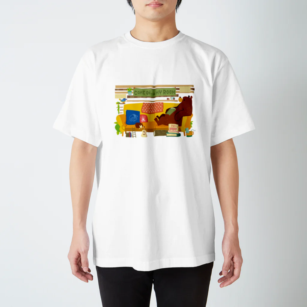 potofu no suzuriのくまルーム スタンダードTシャツ