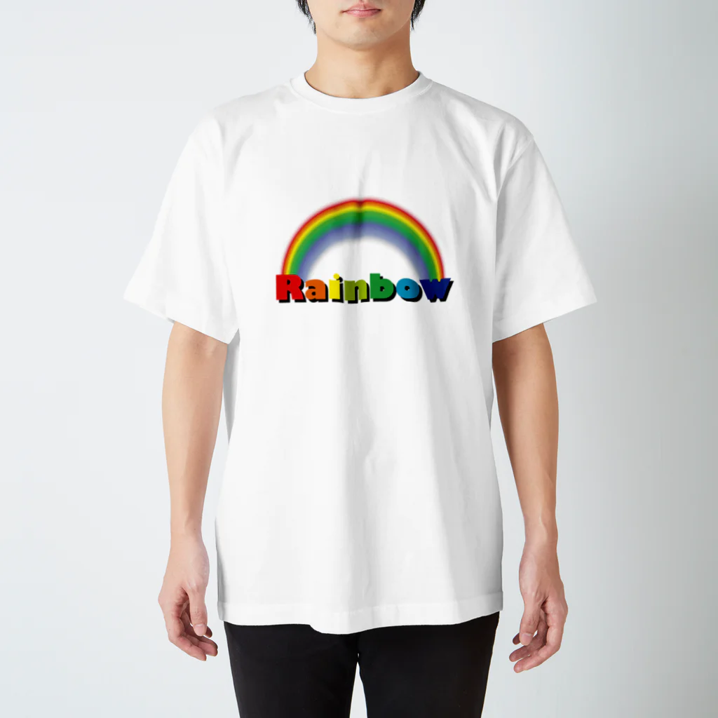 ゴロニャーのダサT屋さんの虹 #Rainbow スタンダードTシャツ