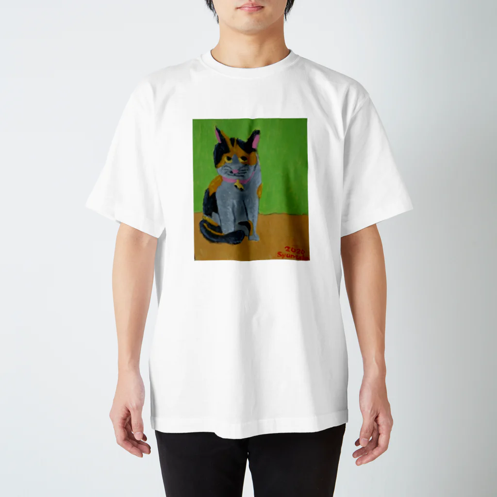 kammosquitoの三毛猫タマちゃん スタンダードTシャツ