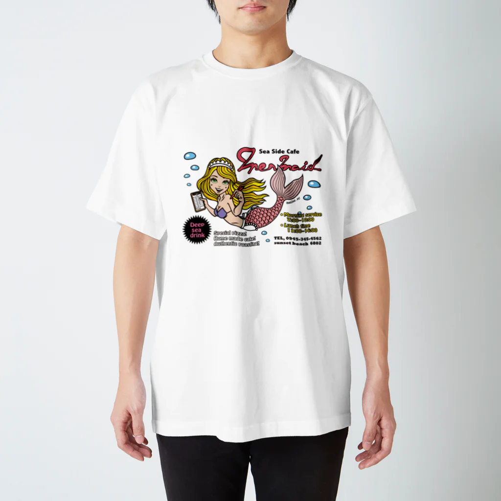 onion.vcのSea side Cafe Mermaide スタンダードTシャツ