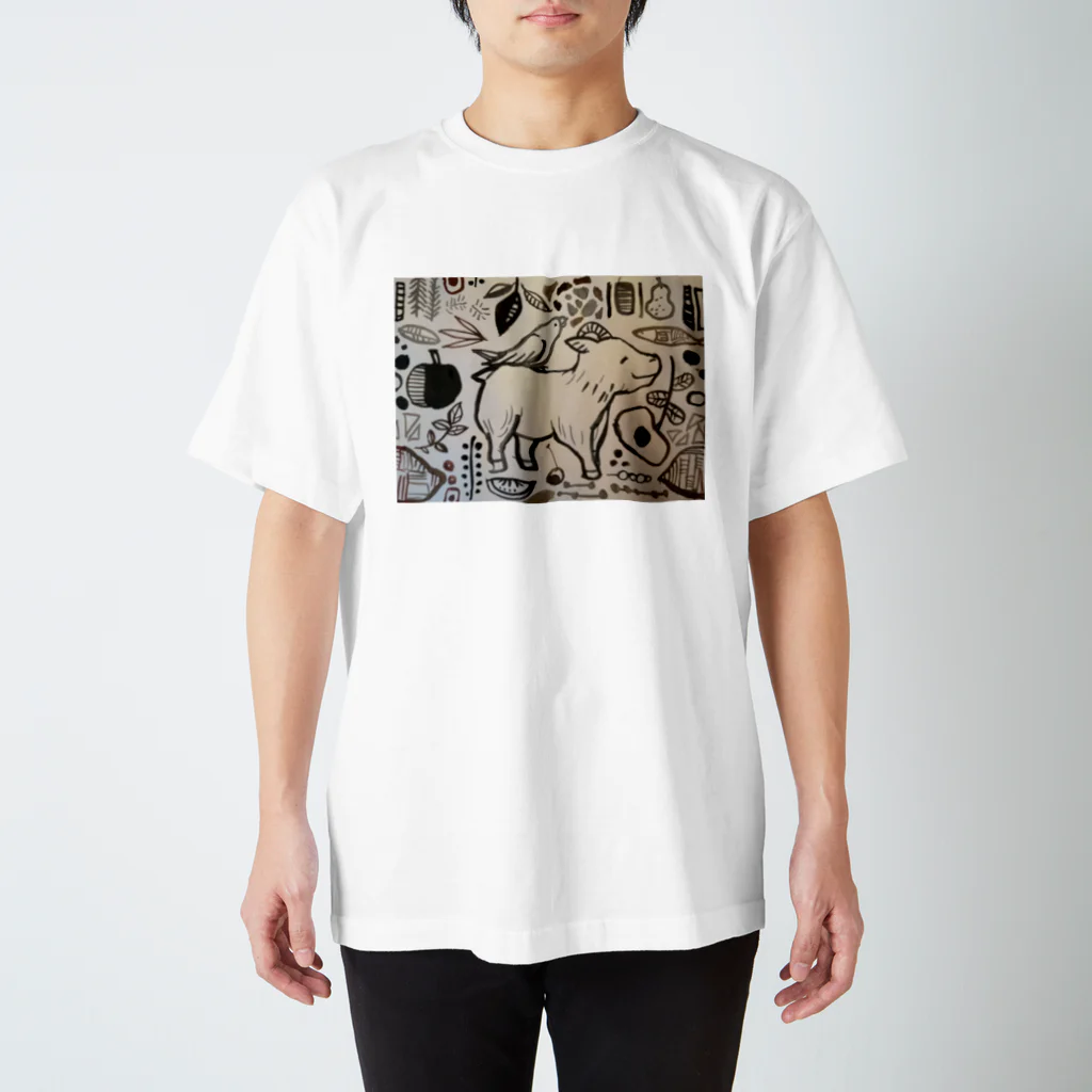 minori_no_moriのゴートくんとやいちゃんマグ Regular Fit T-Shirt