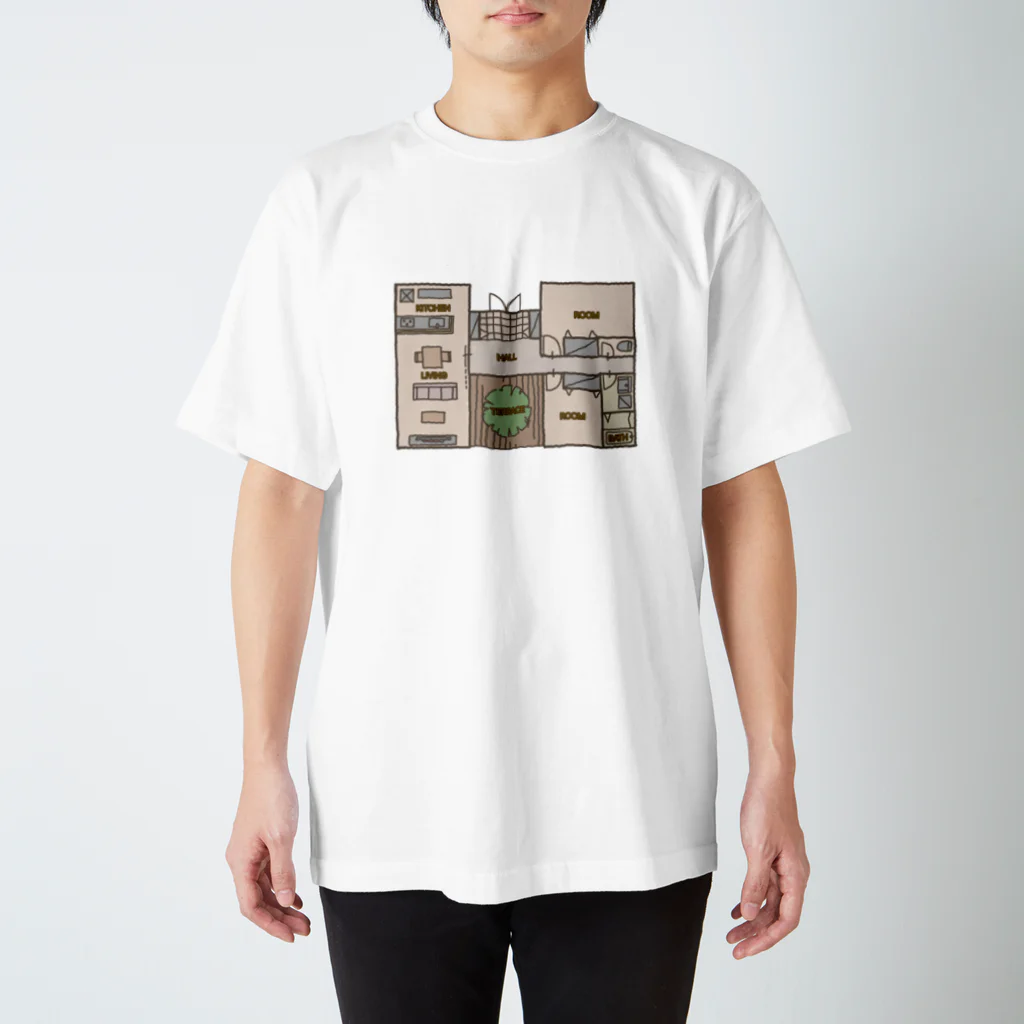 kimamaniの誰の家？ Regular Fit T-Shirt