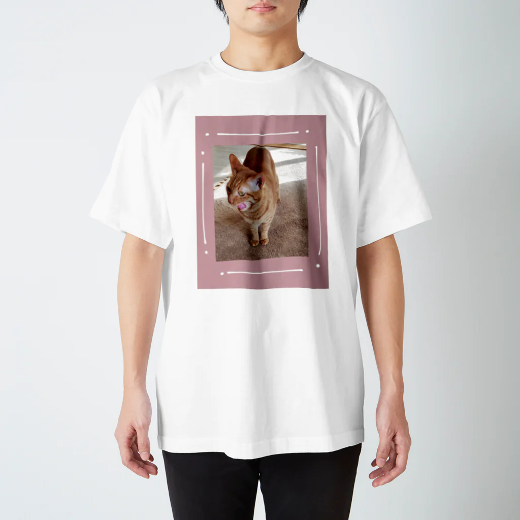 ごま猫の店のペロンチョごま スタンダードTシャツ