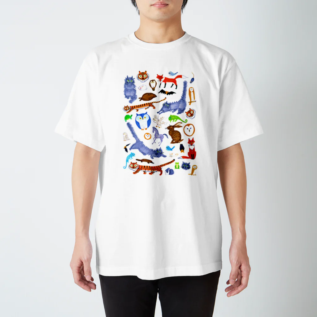 segasworksの動物づくし Regular Fit T-Shirt