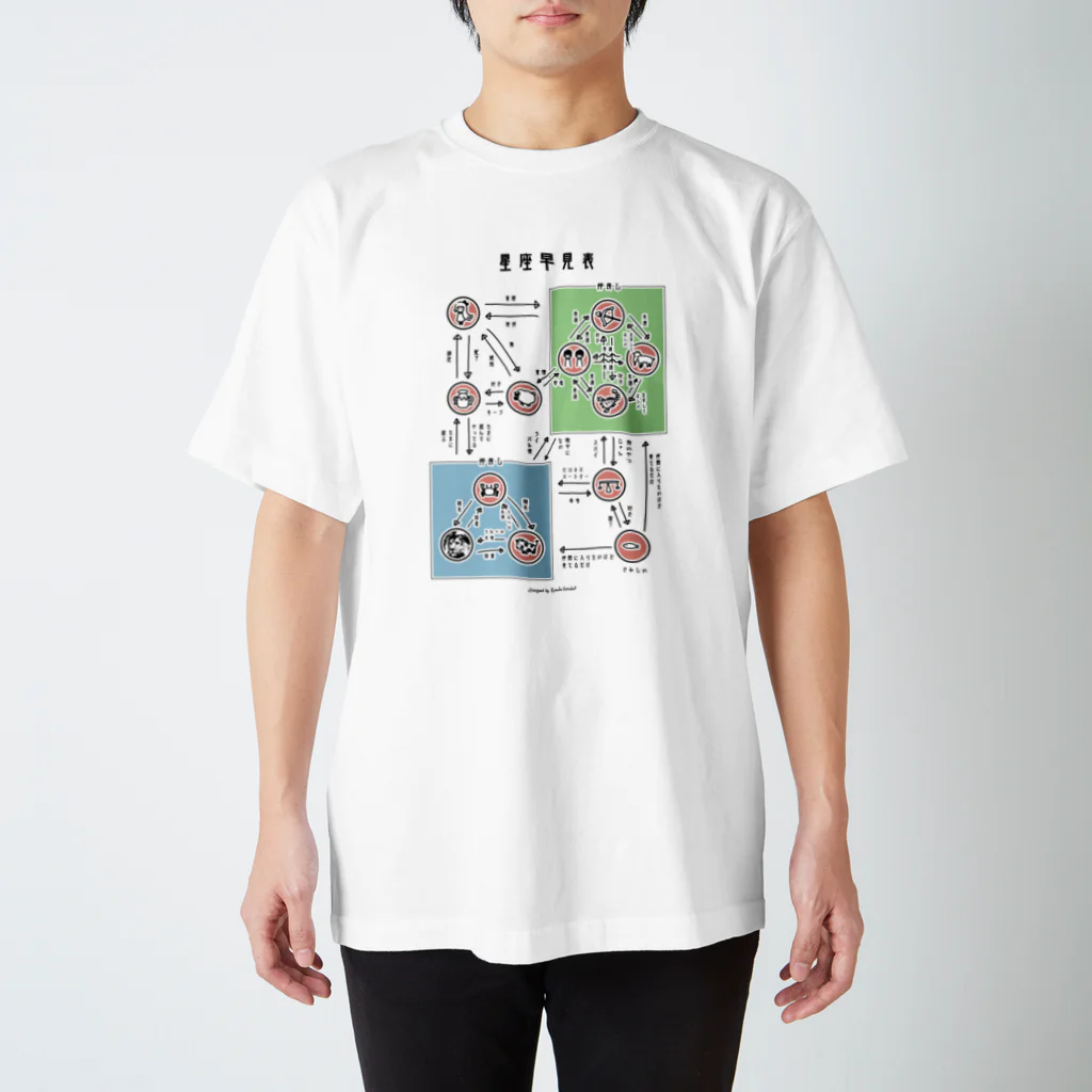 片陸遼助の星座相関図Ｔシャツ Regular Fit T-Shirt