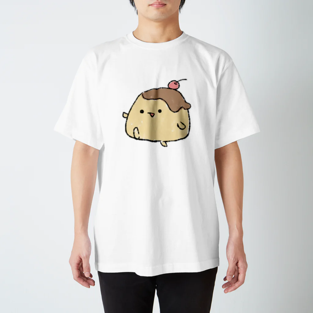 もものもものゆるいプリン スタンダードTシャツ