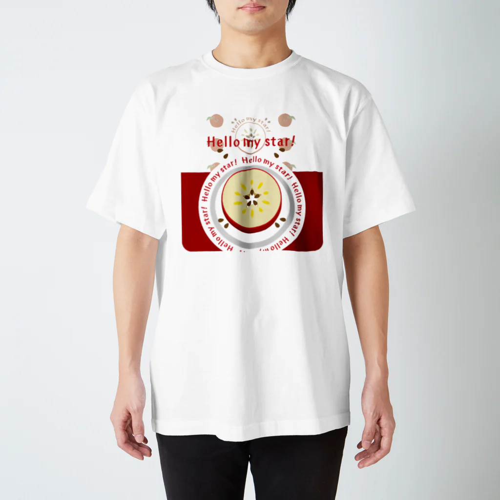 イラスト MONYAAT のCT105 輪切りのリンゴ*bg Regular Fit T-Shirt
