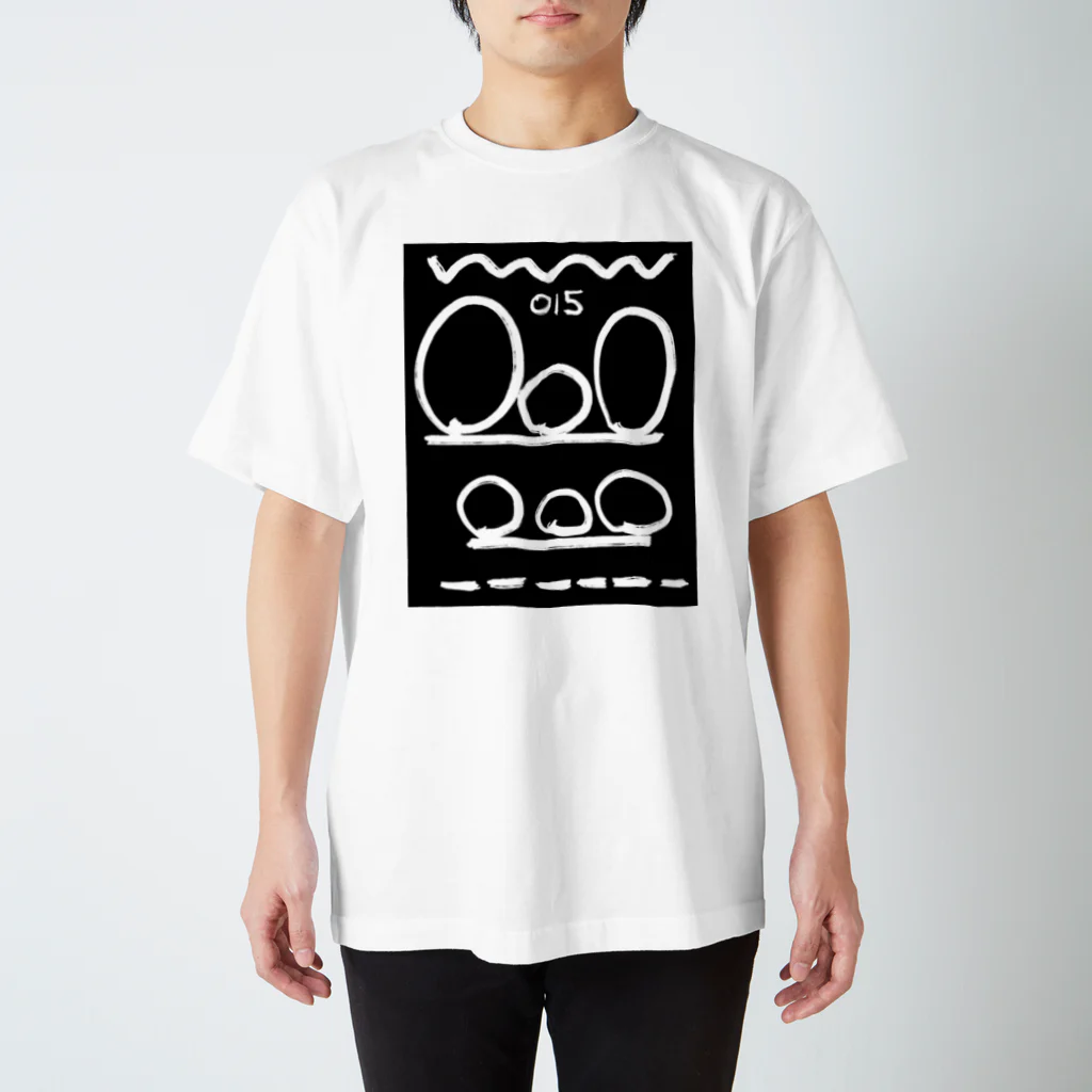 一点デザインの015:Egg/Stone スタンダードTシャツ