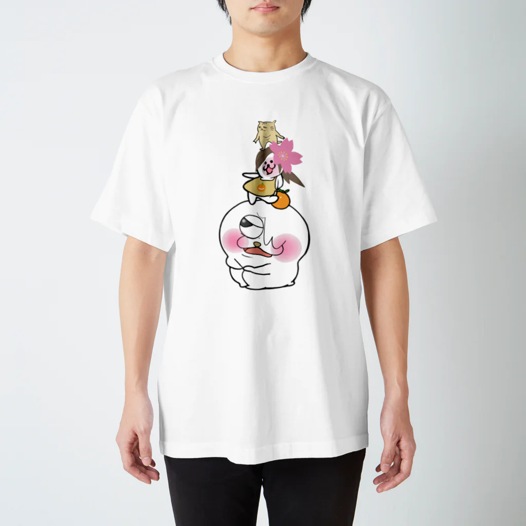 えもんち屋のえもん三つ子裏表Tシャツ！！！ スタンダードTシャツ