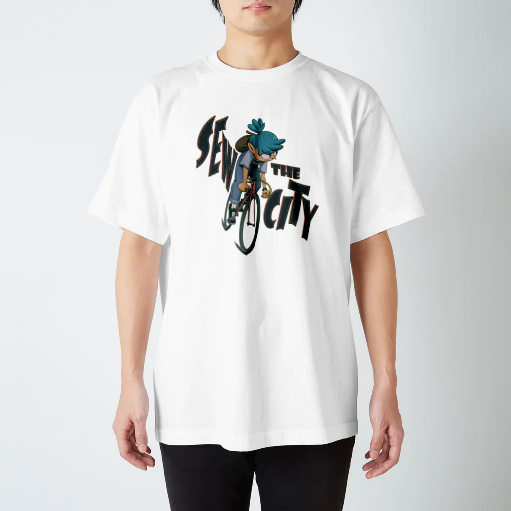 nidan-illustrationの"SEW the CITY" スタンダードTシャツ