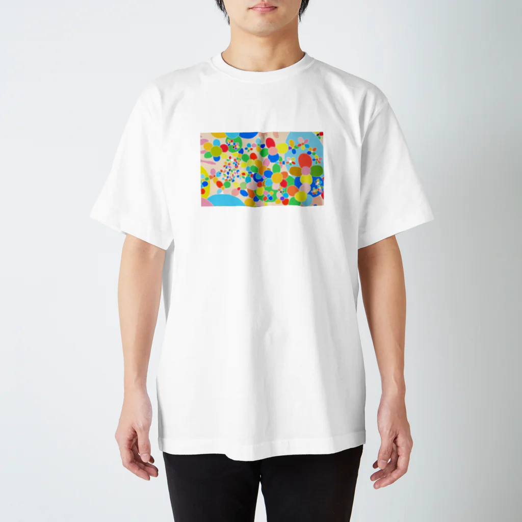 pillishopの花。丸。 Regular Fit T-Shirt