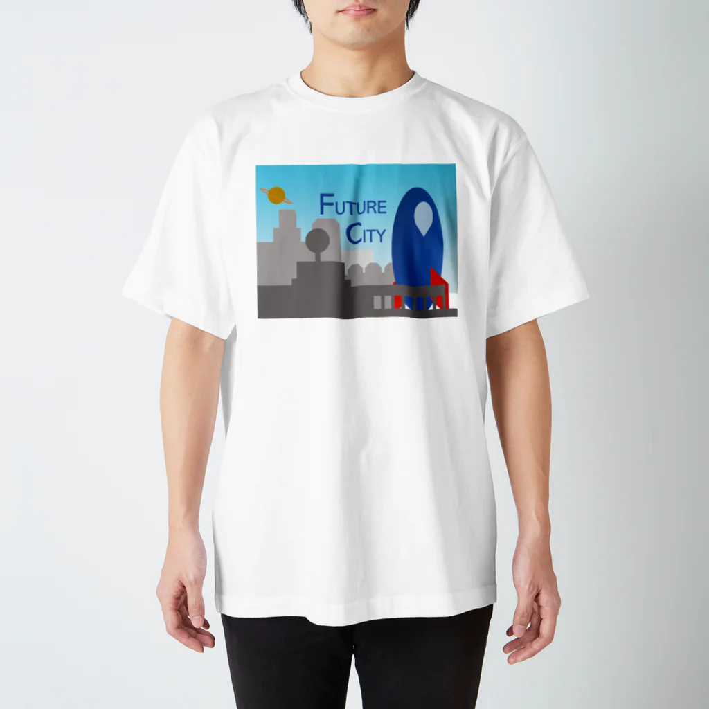 ピアンポン -phangpon-のFUTURE CITY（ロケット） Regular Fit T-Shirt