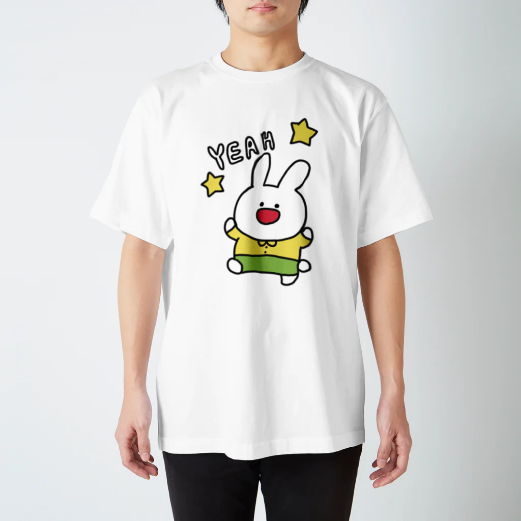 村の小売店のいぇいいぇいうさぎ スタンダードTシャツ