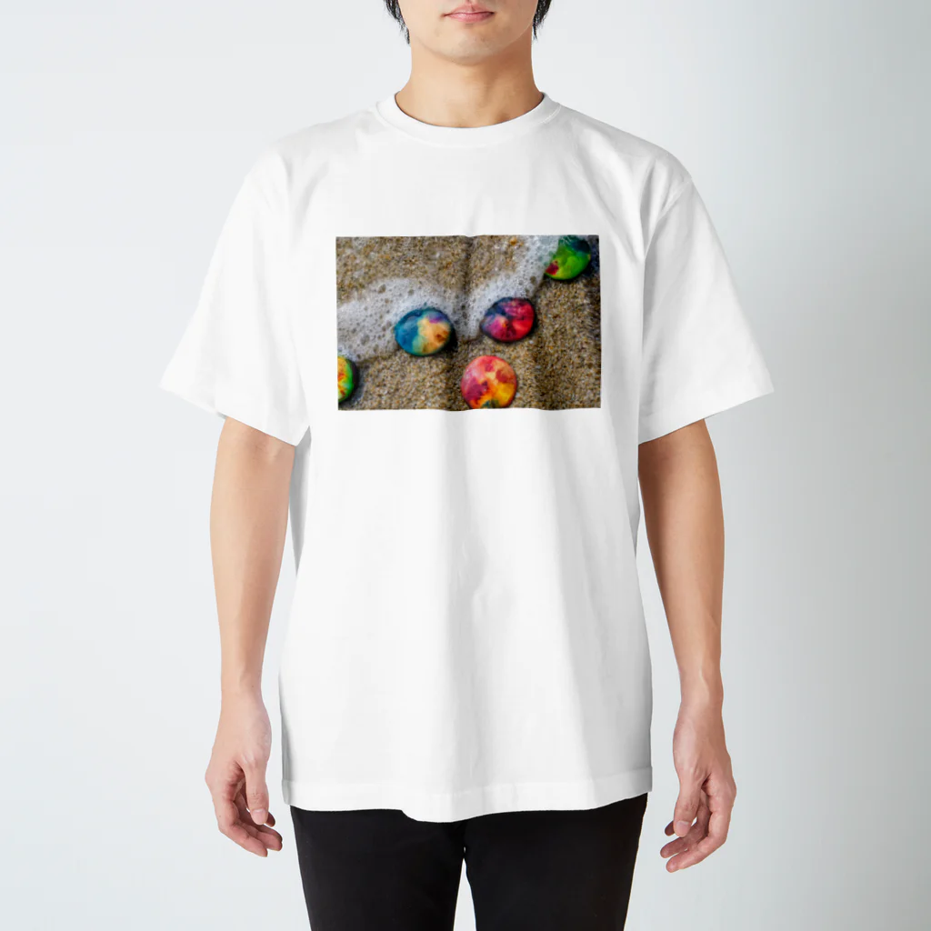 Art_Fiber_EndoのArt Fiber Endoのアートボタン スタンダードTシャツ