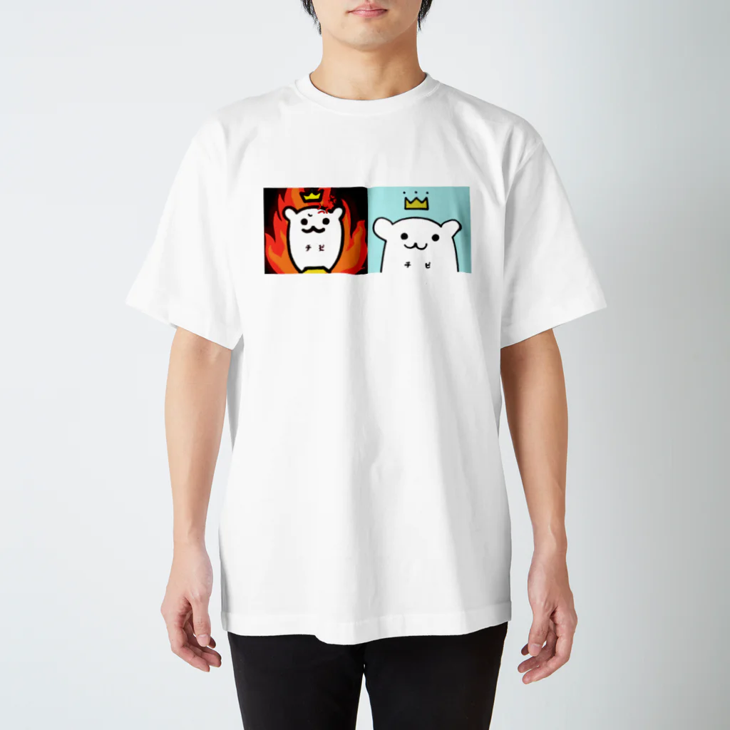 空冷ねこのチビ２匹セット スタンダードTシャツ