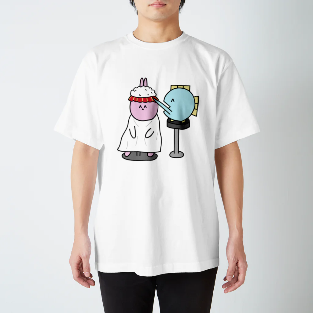 魚の4コマのシャカシャカTシャツ スタンダードTシャツ