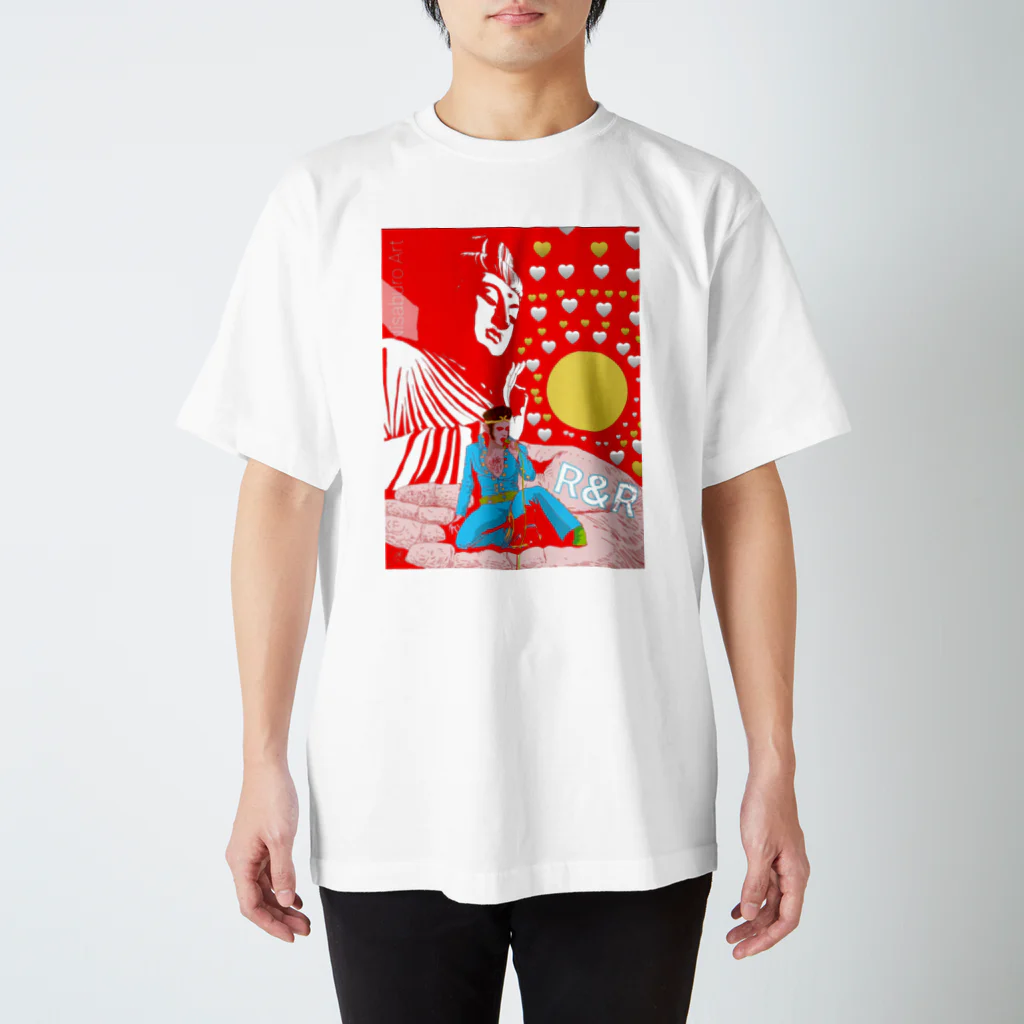 Nisaburo ☆kのロックな悟空。 スタンダードTシャツ