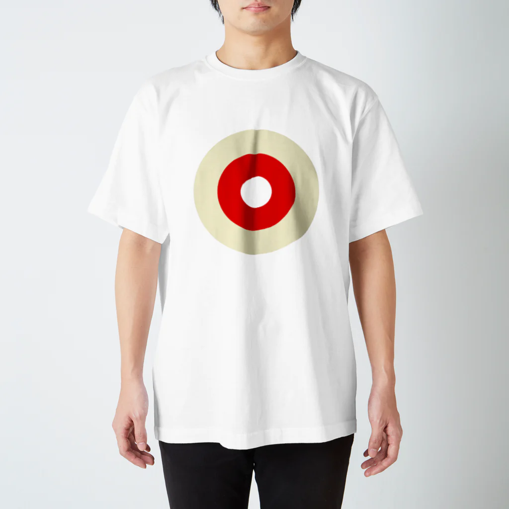 CORONET70のサークルa・クリーム・赤・白 スタンダードTシャツ
