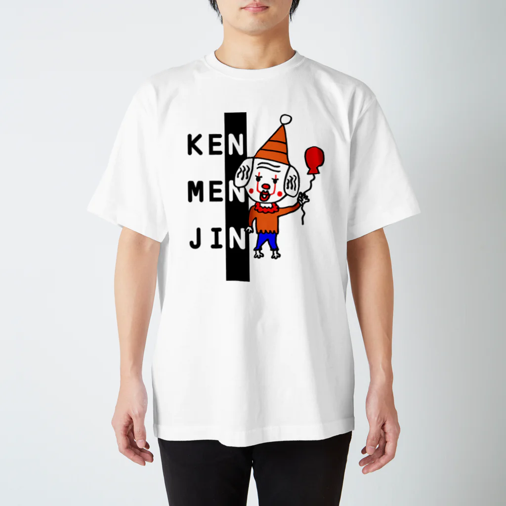 Aichasoのカラーピエロ KENMENJIN スタンダードTシャツ