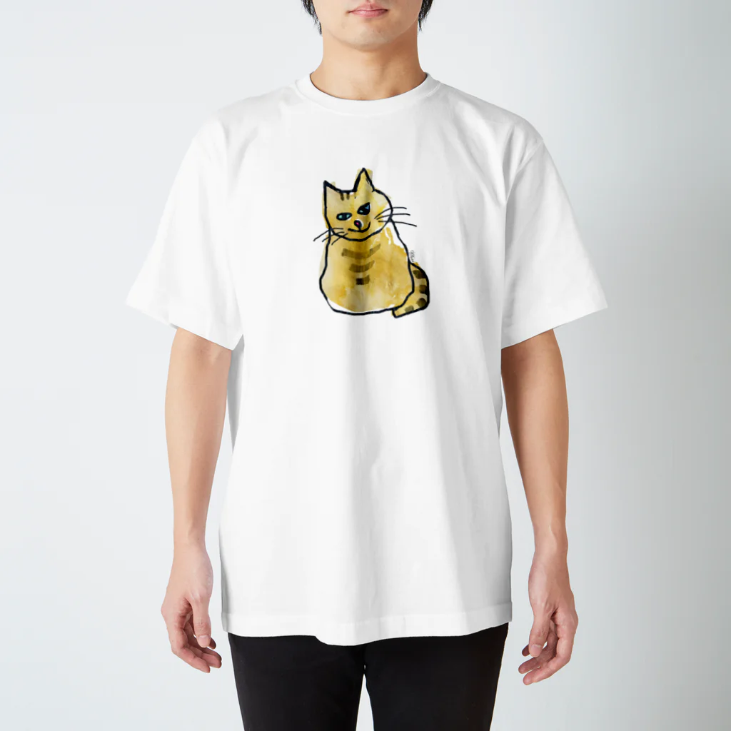 misa_manzanaの青い目の猫 Regular Fit T-Shirt