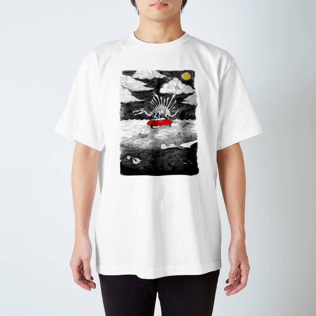 pellonpekkoの大海原の絵 Regular Fit T-Shirt
