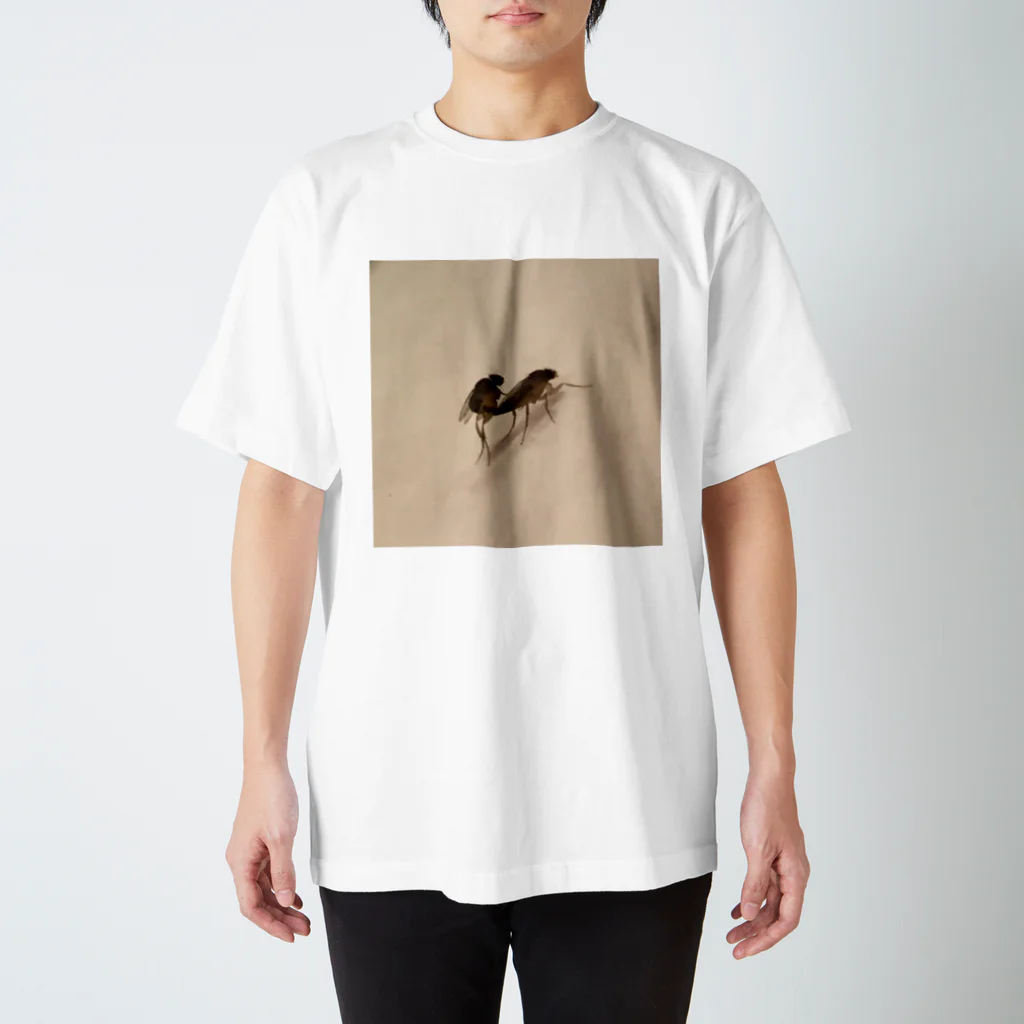 あさみのオリジナルグッズやさんの交尾してるハエ スタンダードTシャツ