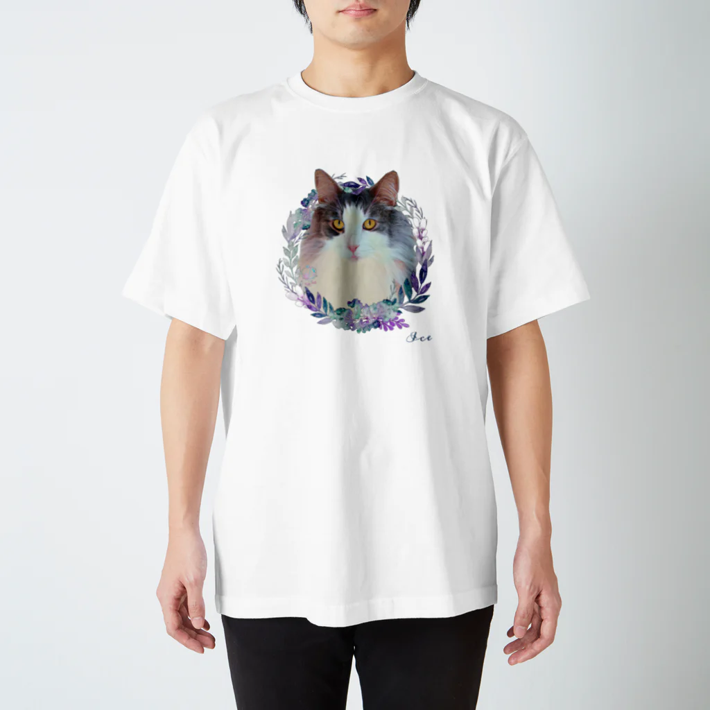 猫カフェラグドール（大阪難波）の猫カフェラグドールあいすflower Regular Fit T-Shirt