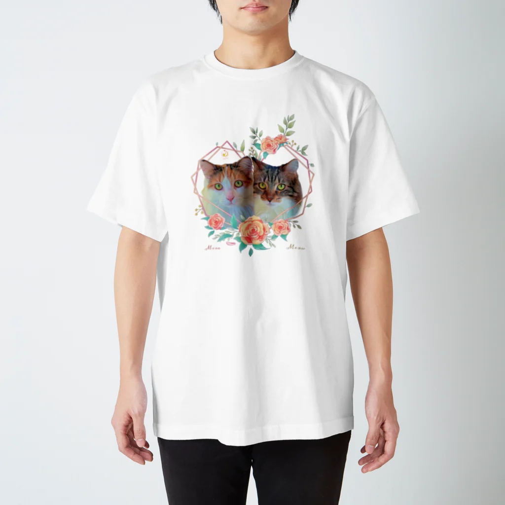 猫カフェラグドール（大阪難波）の猫カフェラグドールみらめるflower スタンダードTシャツ