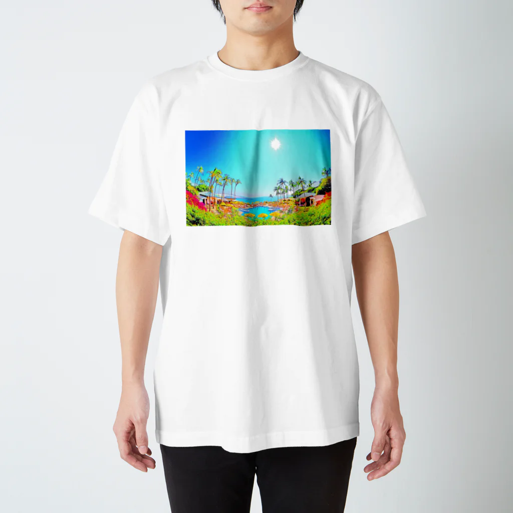 アロハスタイルハワイのラナイ島　フォーシーズンズ　リゾート（イラスト） Regular Fit T-Shirt