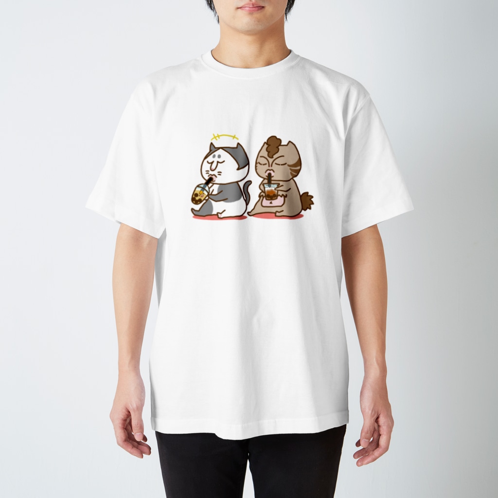 tiMo'sのお悟り猫たちのお茶タイム Regular Fit T-Shirt