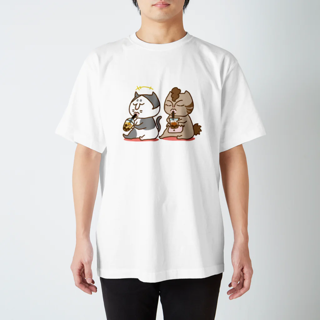 tiMo'sのお悟り猫たちのお茶タイム Regular Fit T-Shirt