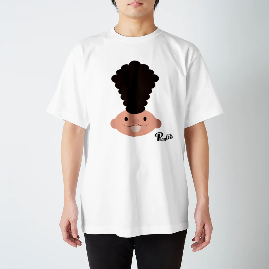 PlayU プレイユーのPlayU Oji King Face Graphic Tee Regular Fit T-Shirt