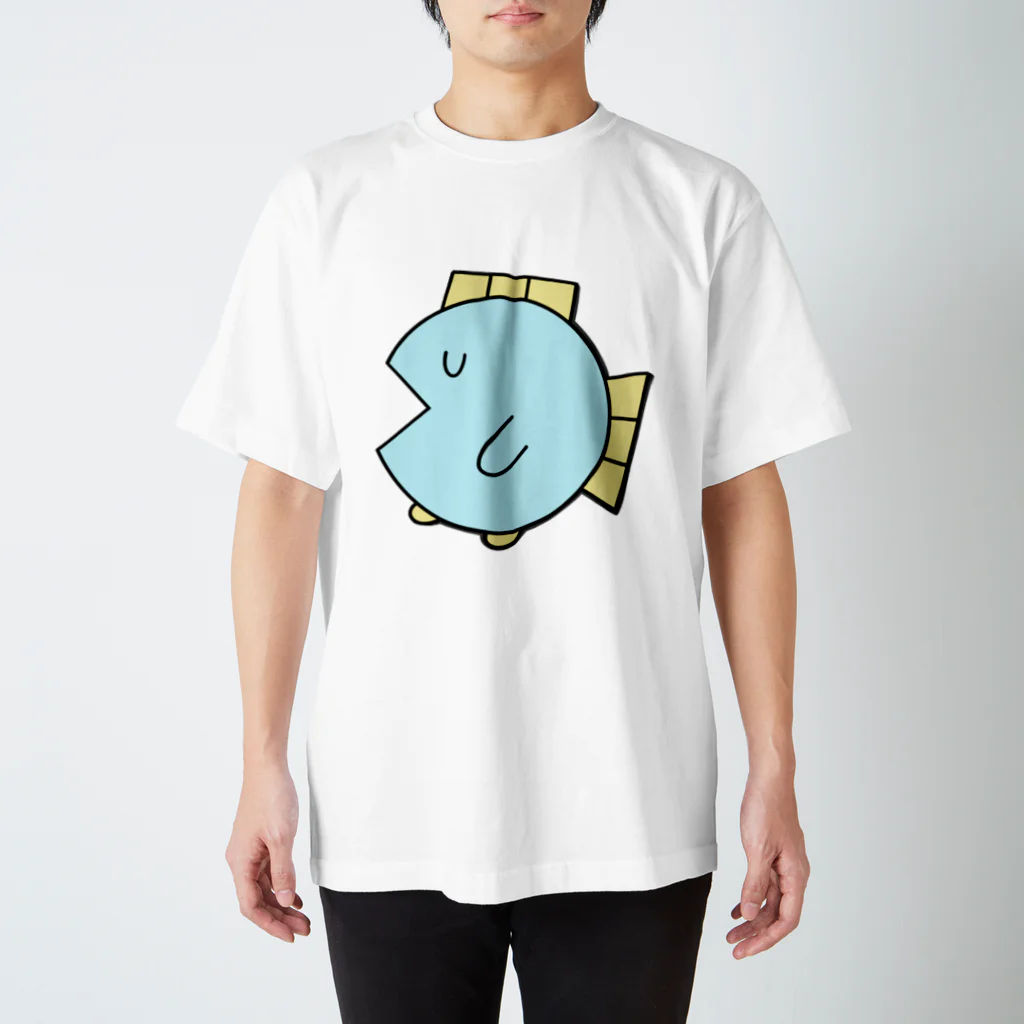 魚の4コマの死にましたTシャツ スタンダードTシャツ