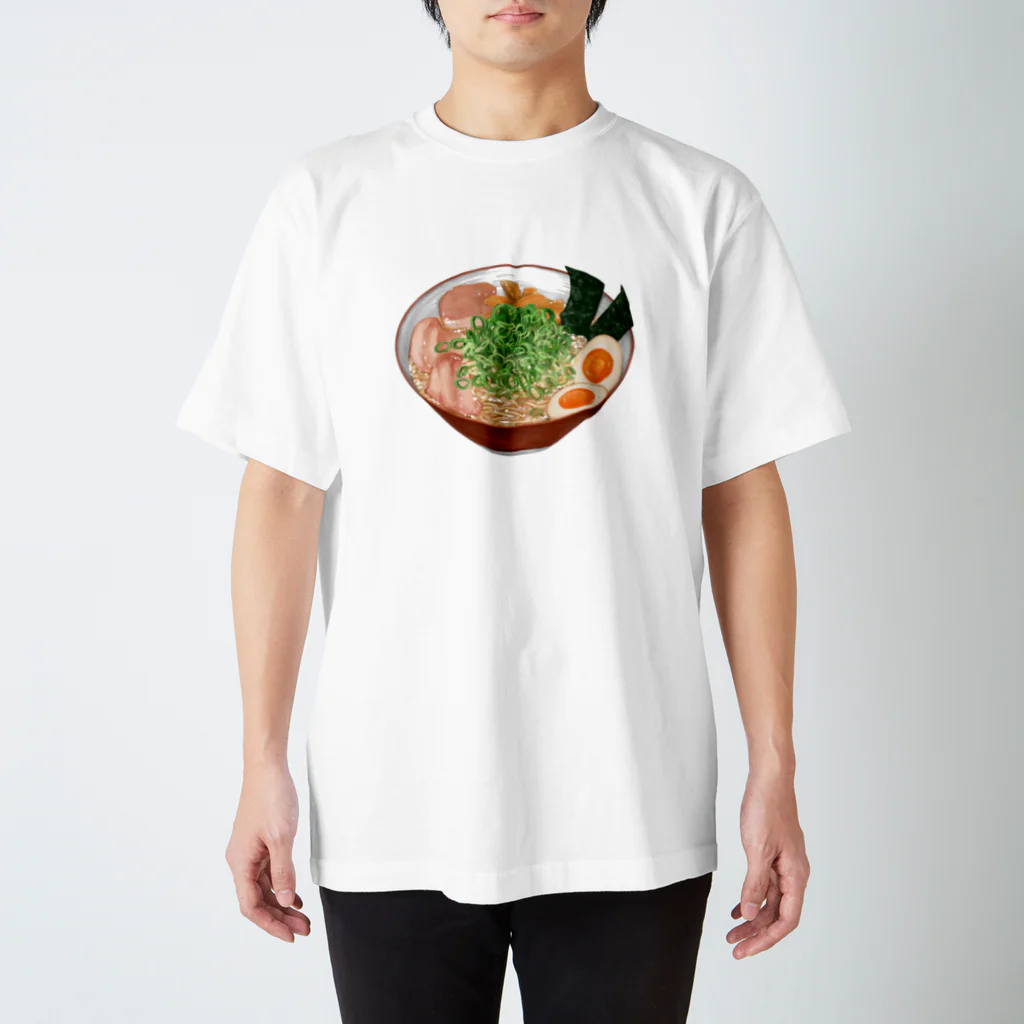 もよよのイラストショップの具だくさんラーメン スタンダードTシャツ