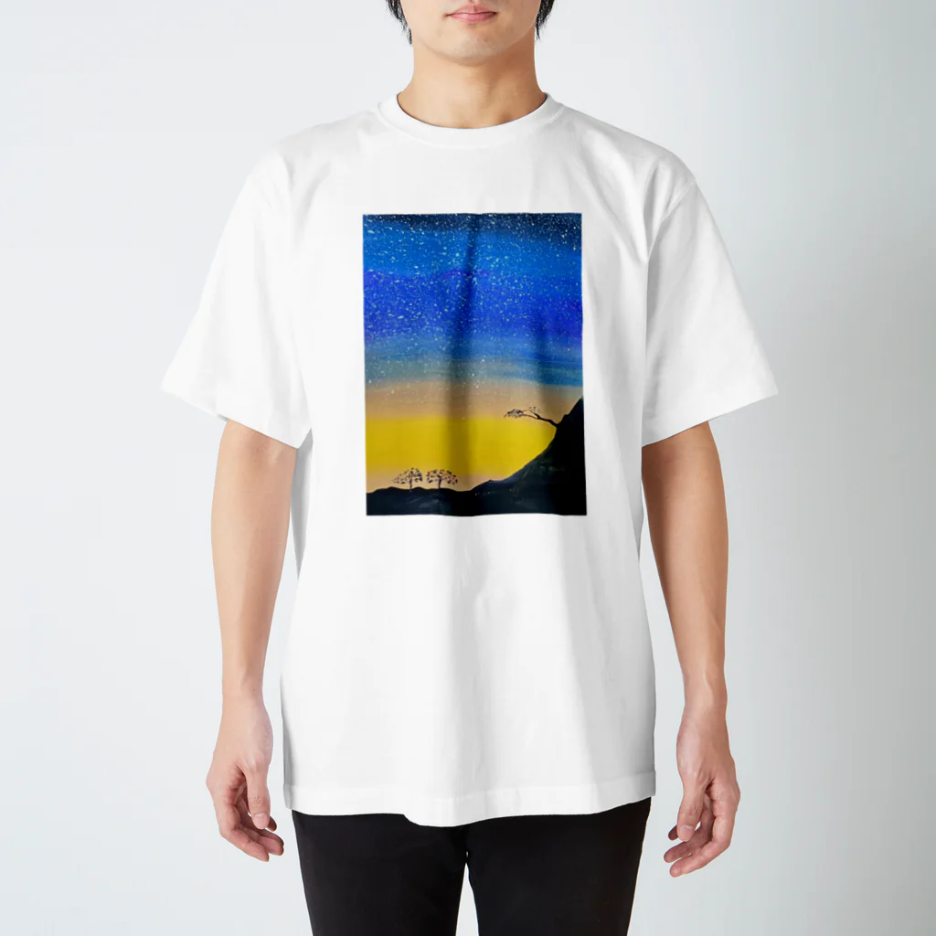 ohkamiのohkami 水彩画アート スタンダードTシャツ