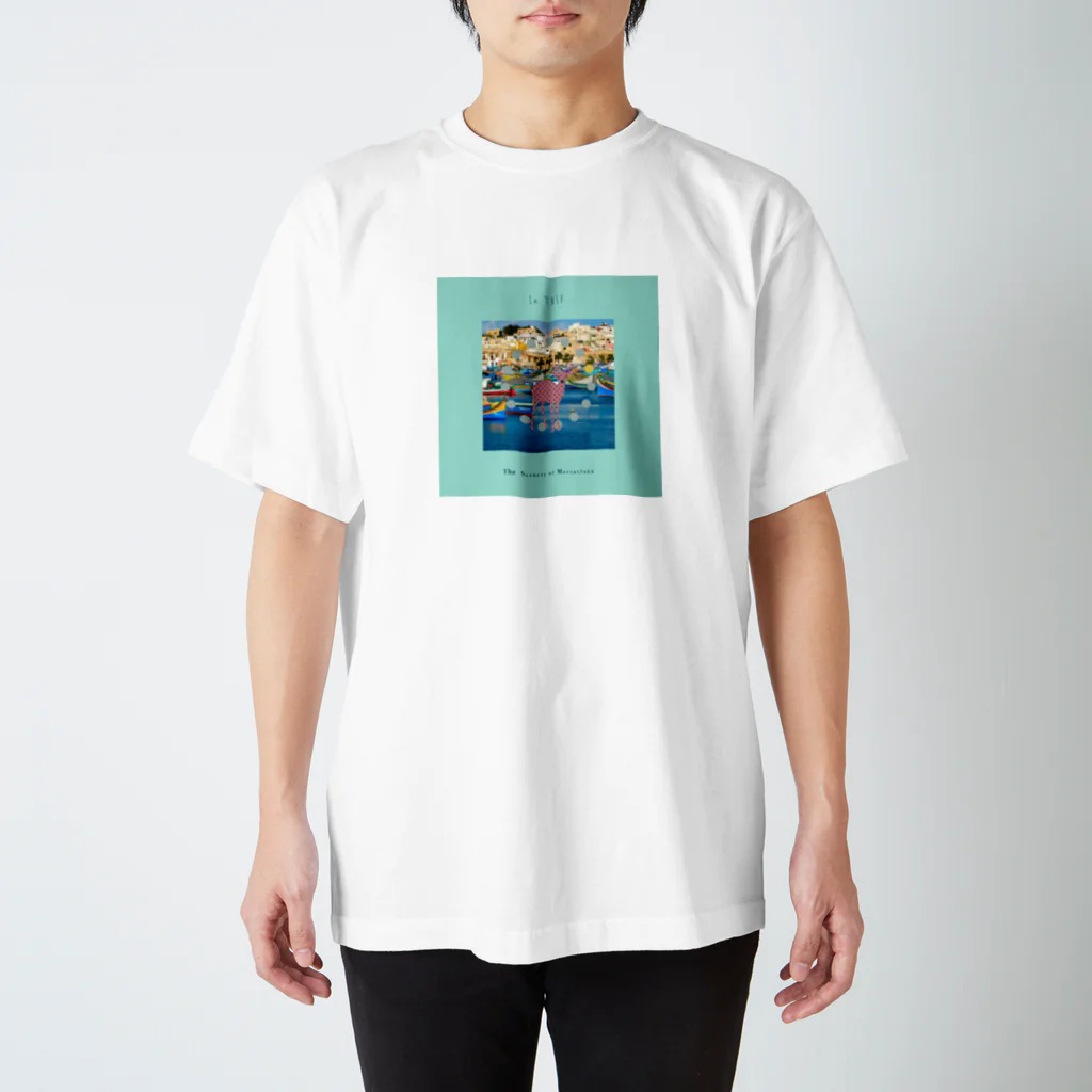 ＯＫダイレクト　powered by SUZURIのThe Scenery of Marsaxlokk Regular Fit T-Shirt