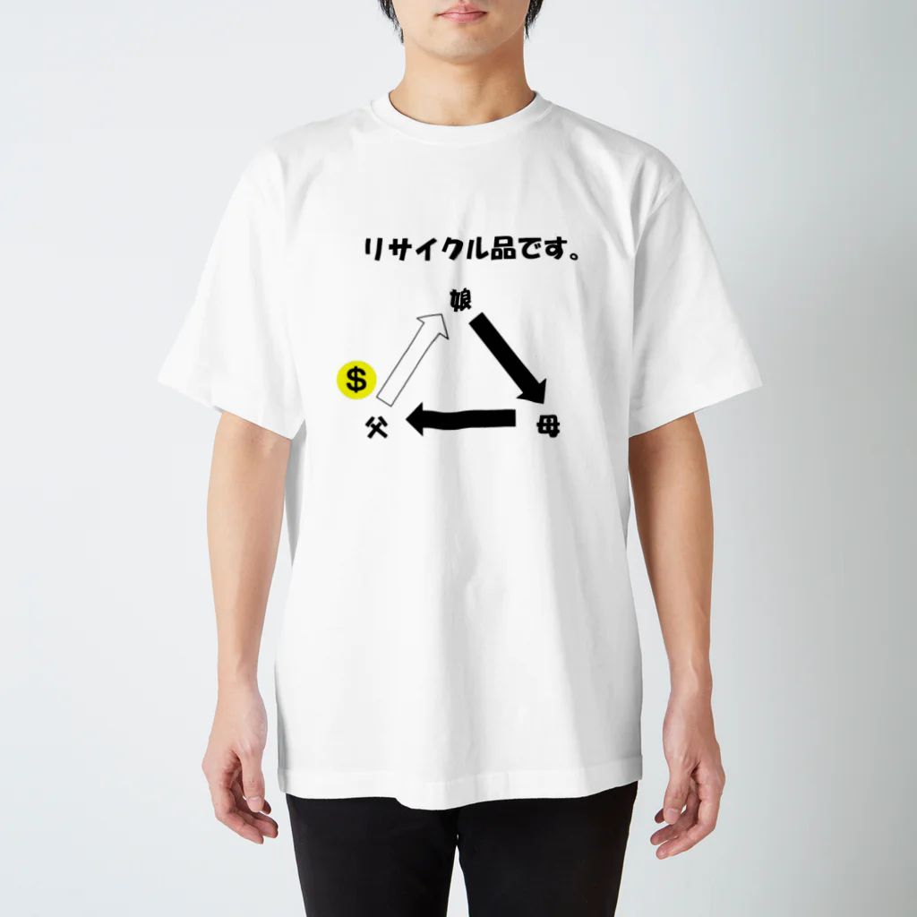 KIBATUYAの現代社会学習　『リサイクル』 スタンダードTシャツ