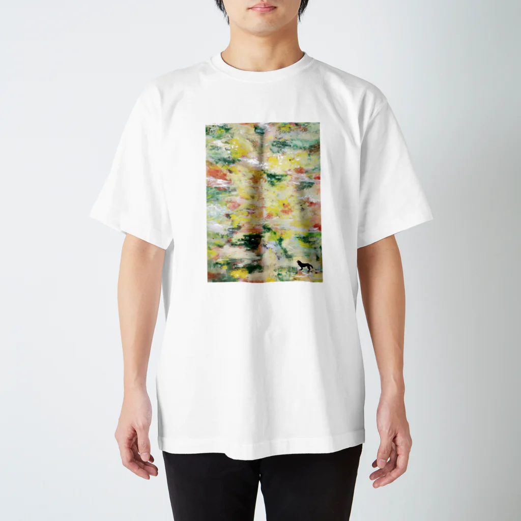 ohkamiのohkami 油絵アートデザイン Regular Fit T-Shirt