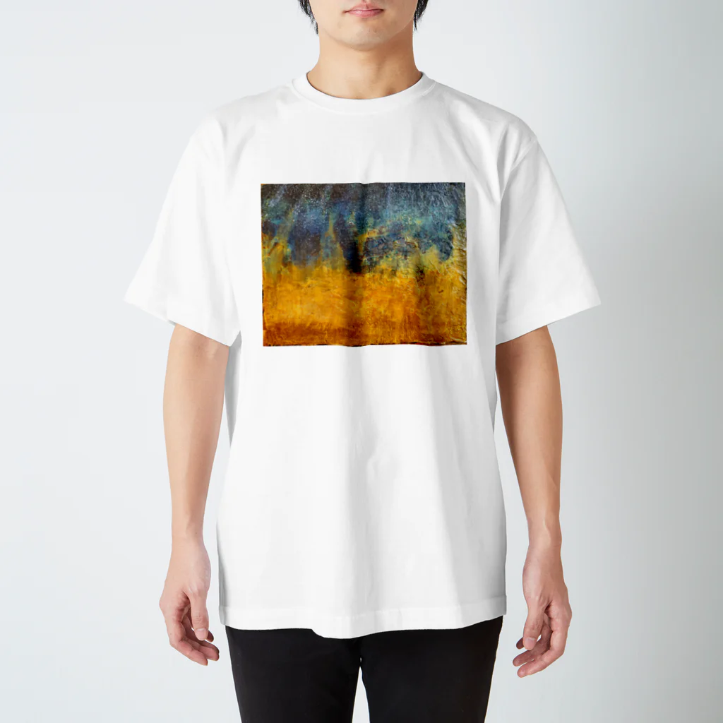 エルドラ堂@スピリチュアルアートの黄金砂粒の漂い Regular Fit T-Shirt