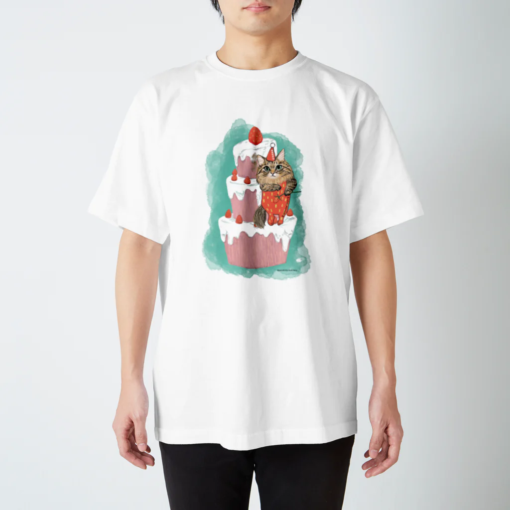 wokasinaiwoのヲカシなクリスマスケーキおかか Regular Fit T-Shirt