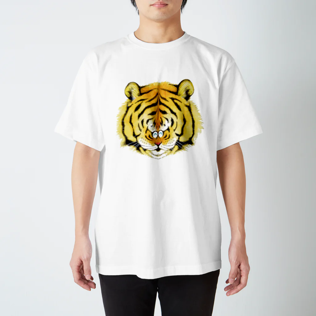 SHOP味み suzuri店の虎 スタンダードTシャツ
