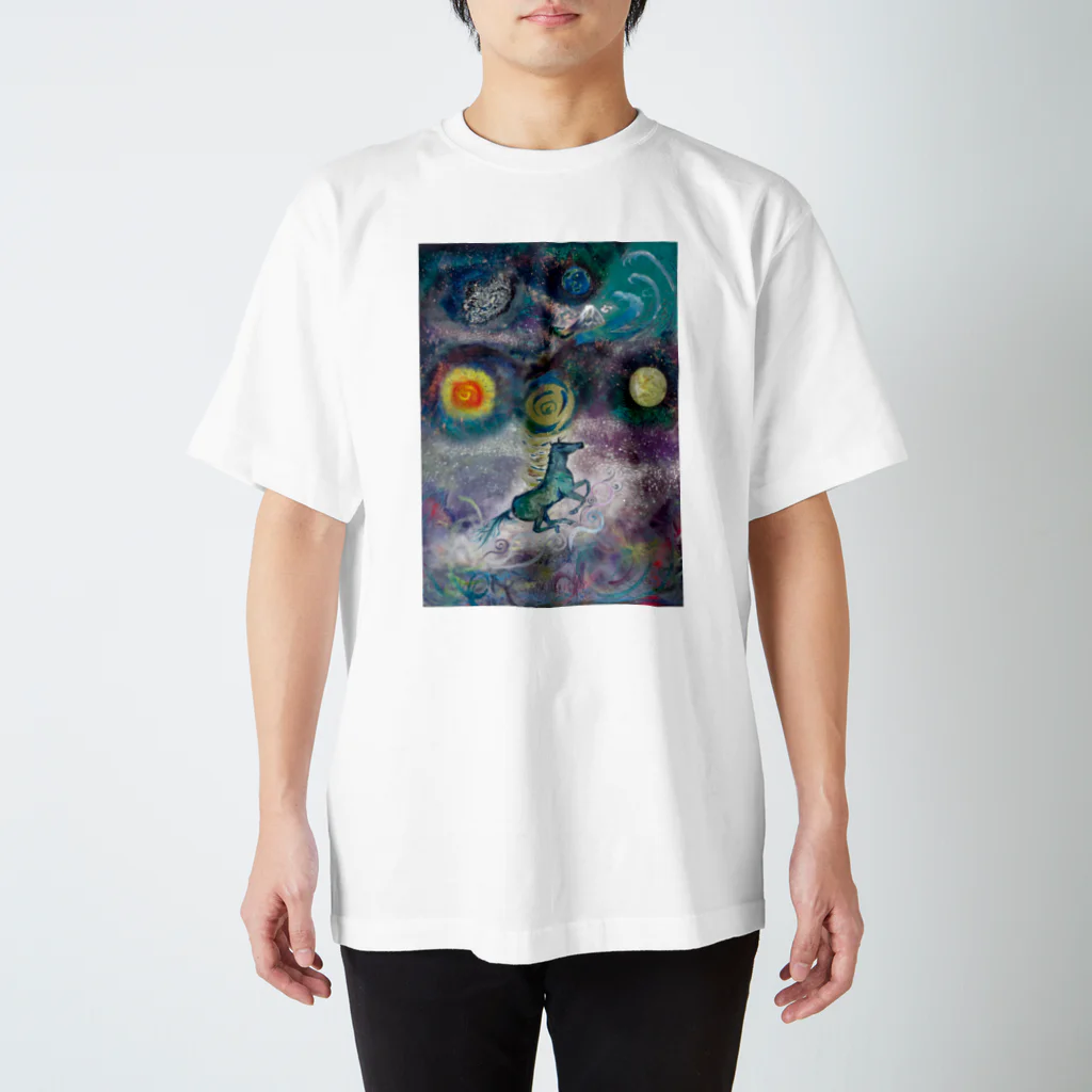 WAMI ARTの宇宙誕生とウツロヰ スタンダードTシャツ