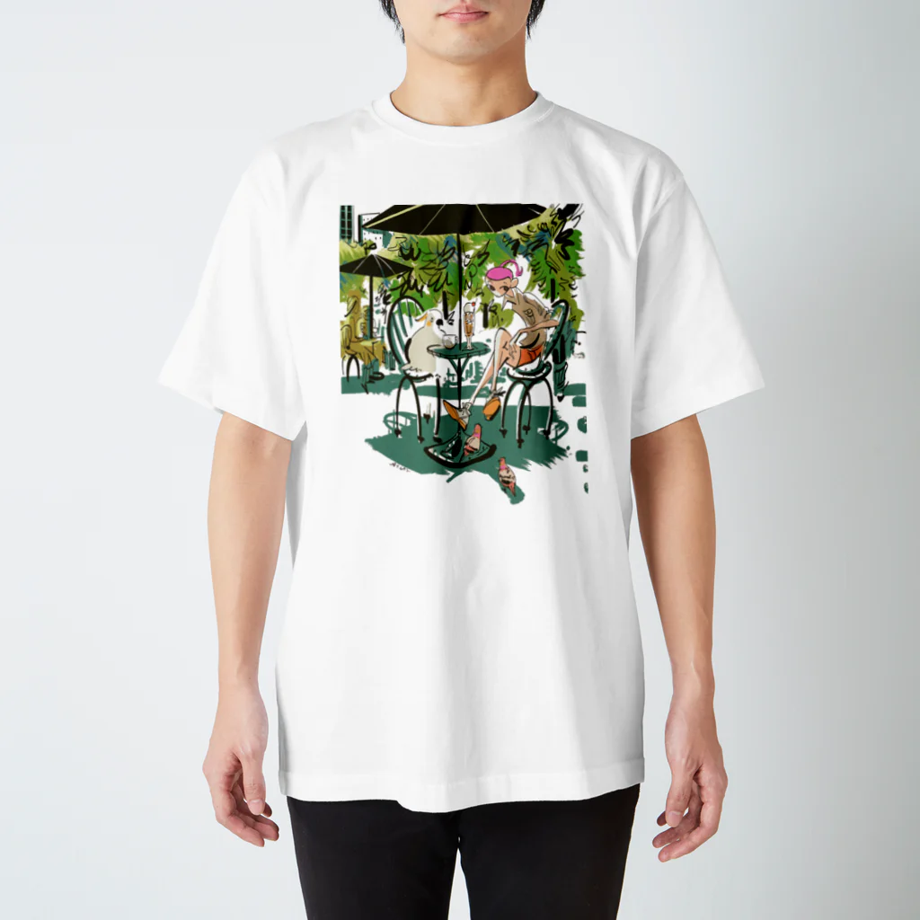 tottemoのお茶するTシャツ スタンダードTシャツ